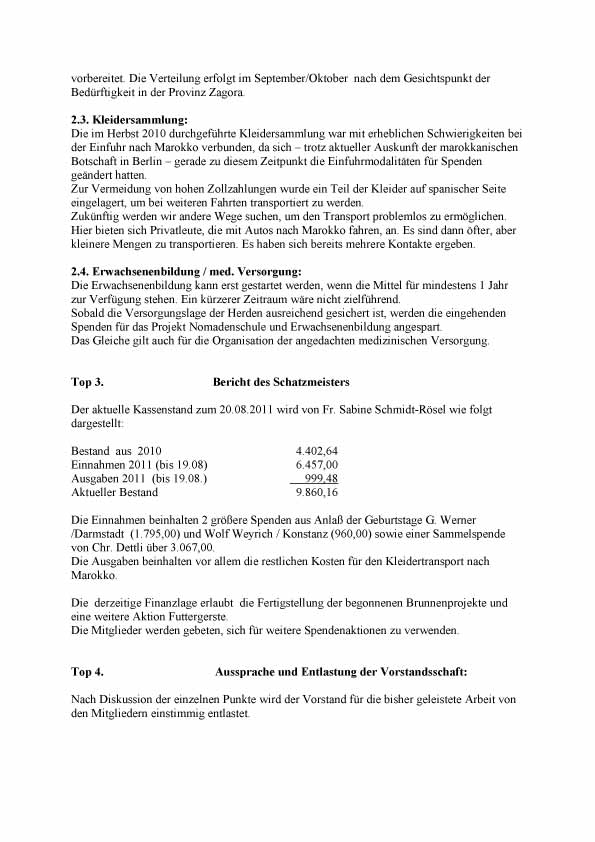 Mitgliederversammung 2011 Imdokal